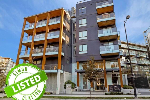 309 3588 SAWMILL CRESCENT, Vancouver | 2 Bedroom 2 Bathroom Apartment | 2019 built | River District Vancouver | 793 sq.ft. | Parking + Storage | Great building amenities $729,000